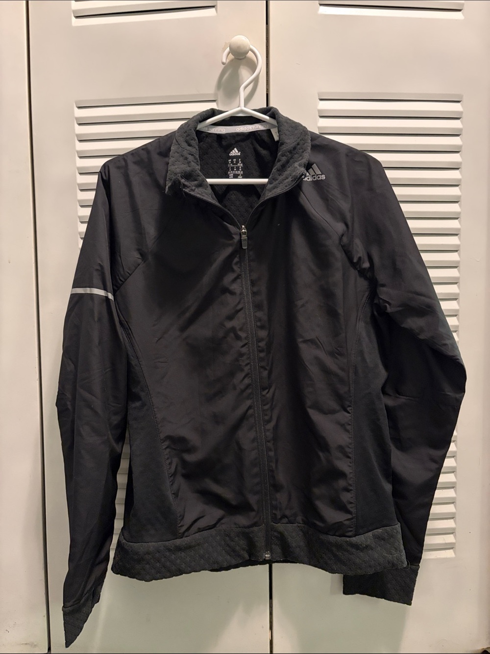 Adidas Black Full-Zip Lightweight Jacket